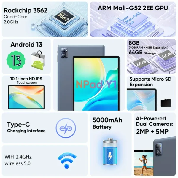 N-one Npad Y1 10.1 Inch IPS Screen - Image 3